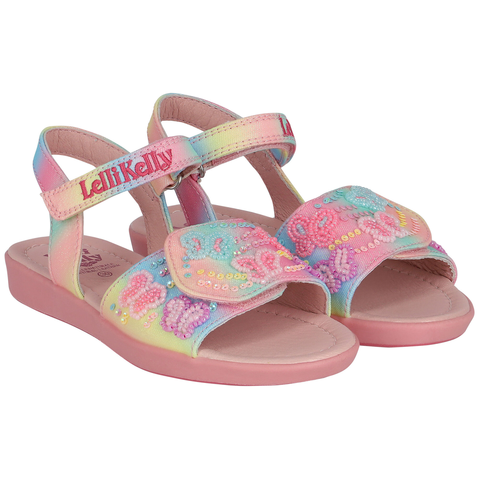 Lelli Kelly Girls Multi Colored Butterfly Sandals Junior Couture UAE