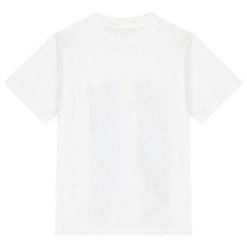 Boys White & Blue T-Shirt