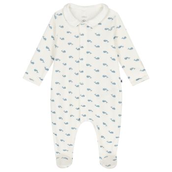 Ivory Whale Babygrow