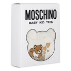 Baby Girls Ivory Teddy Bear Logo Babygrow Gift Set, 1, hi-res