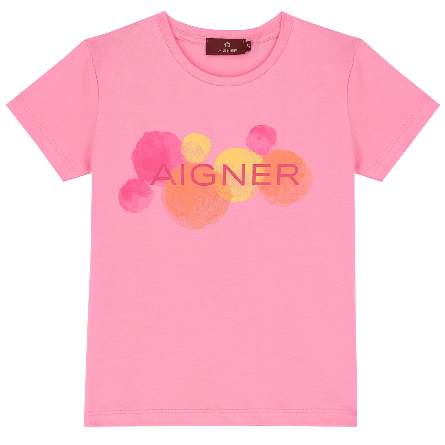 Girls Pink Logo T-Shirt, 2, hi-res image number null