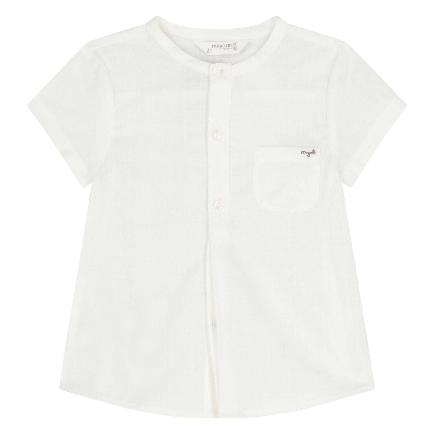 Younger Boys Ivory & Beige Shorts Set, 1, hi-res