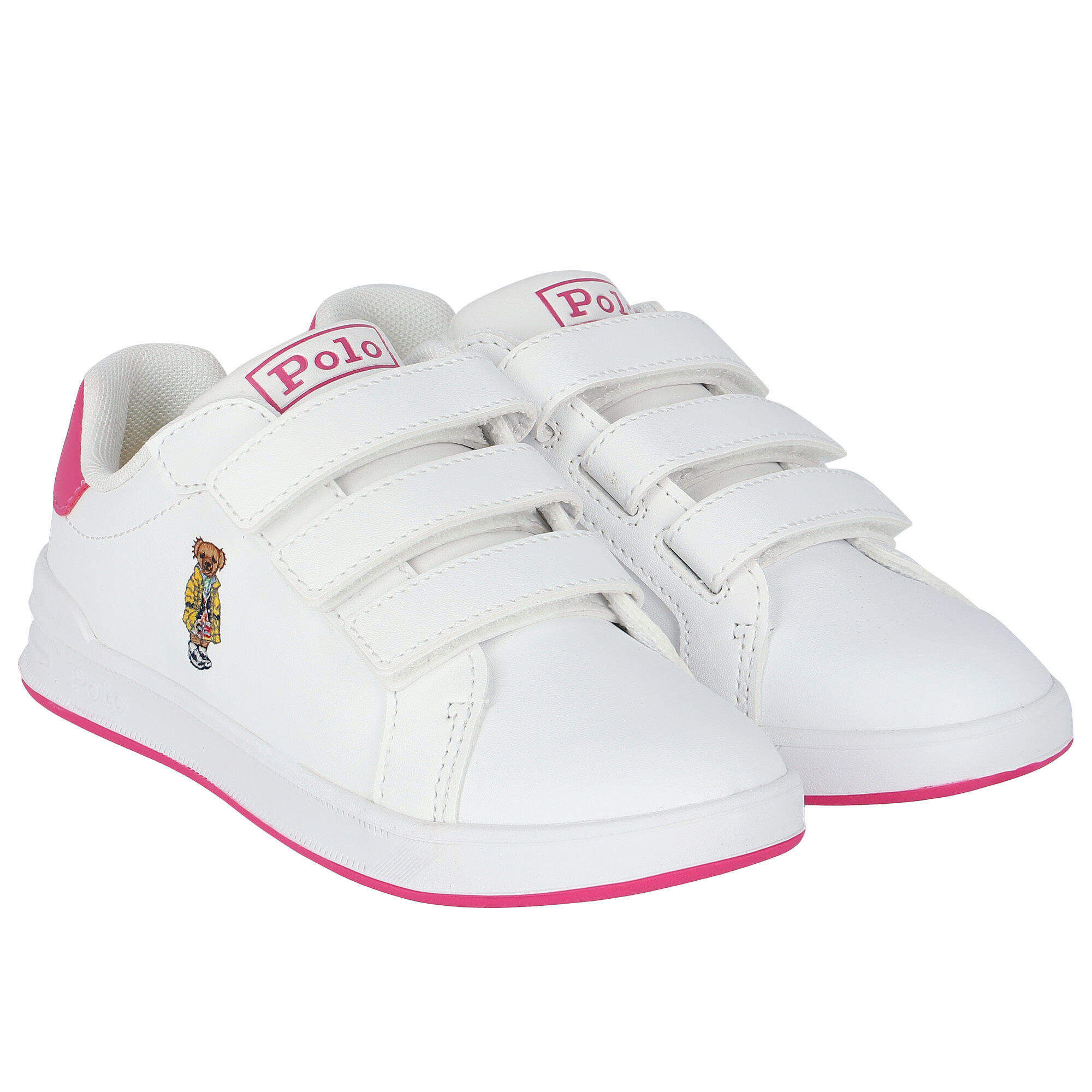Girls ralph lauren trainers best sale