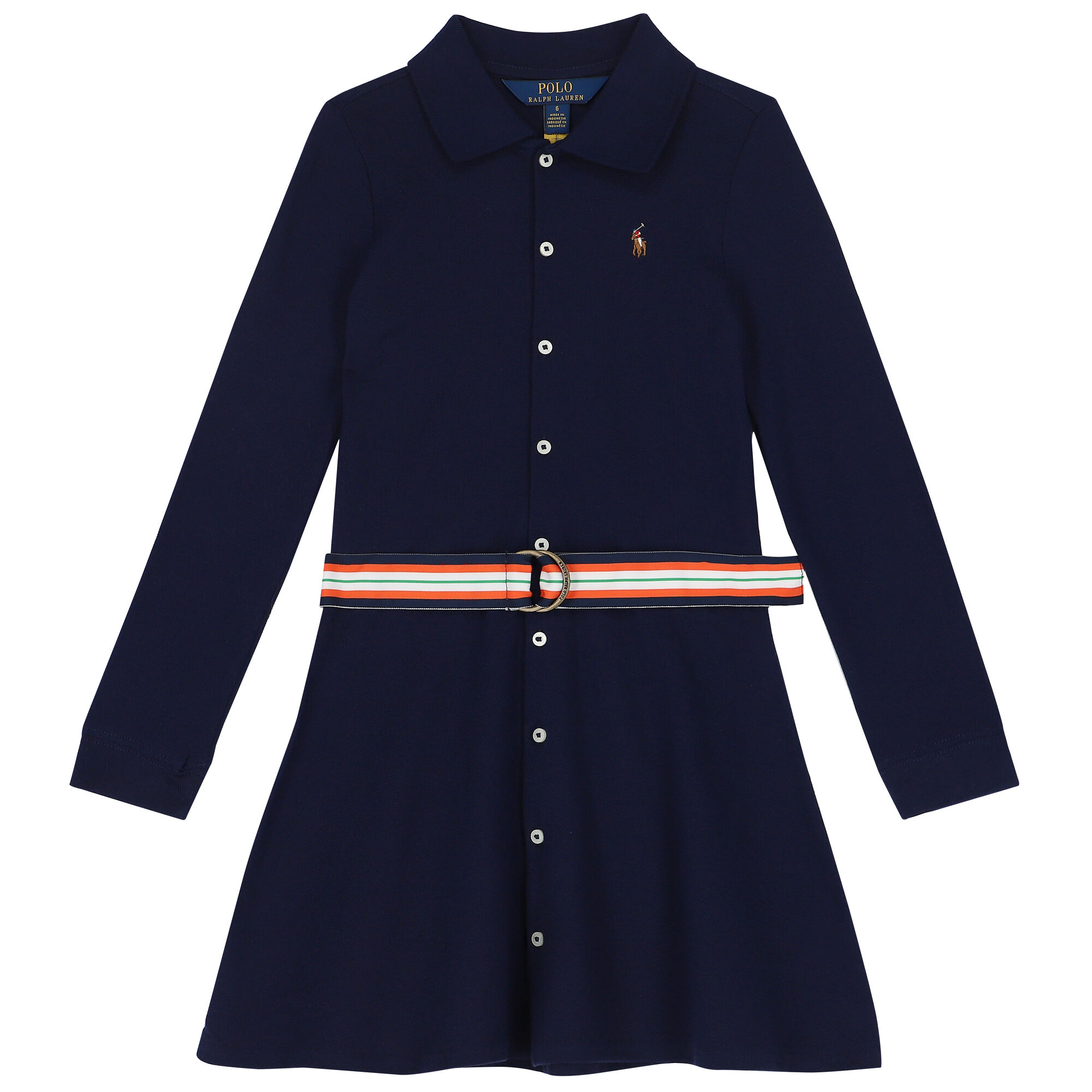 Girls navy polo dress cheap