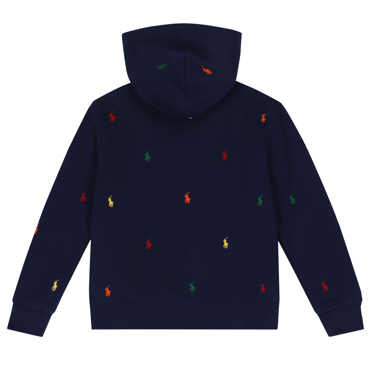 Boys Navy Logo Zip Up Top, 1, hi-res