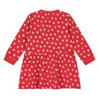 Younger Girls Red Floral Dress, 1, hi-res
