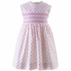 طقم فستان بطبعة قلوب باللون العاجى والزهرى للبنات, 1, hi-res