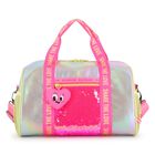 Girls Pink & Silver Sequin Duffel Bag ( 32cm ), 1, hi-res