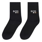 Boys Black Logo Socks ( 2-Pack ), 1, hi-res