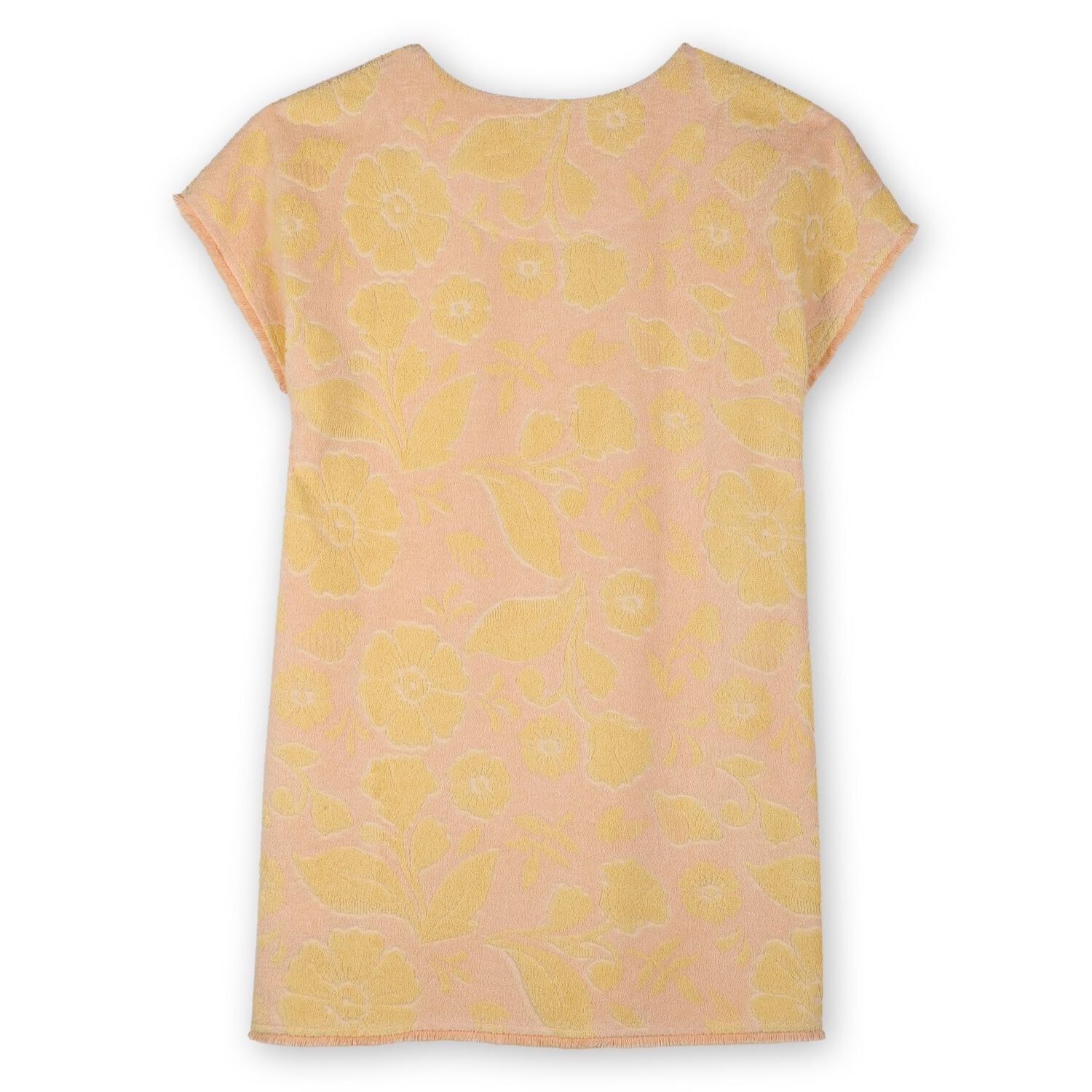 Girls Mini Me Pink & Yellow Floral Dress , 1, hi-res