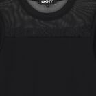 Girls Mini Me Black Logo Dress, 1, hi-res