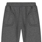 Baby Boys Grey & White Dinosaur Tracksuit ( 3 Piece ), 1, hi-res