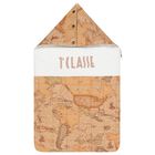 عش أطفال بشعار خريطة جغرافية باللونين الأبيض والبيج, 1, hi-res