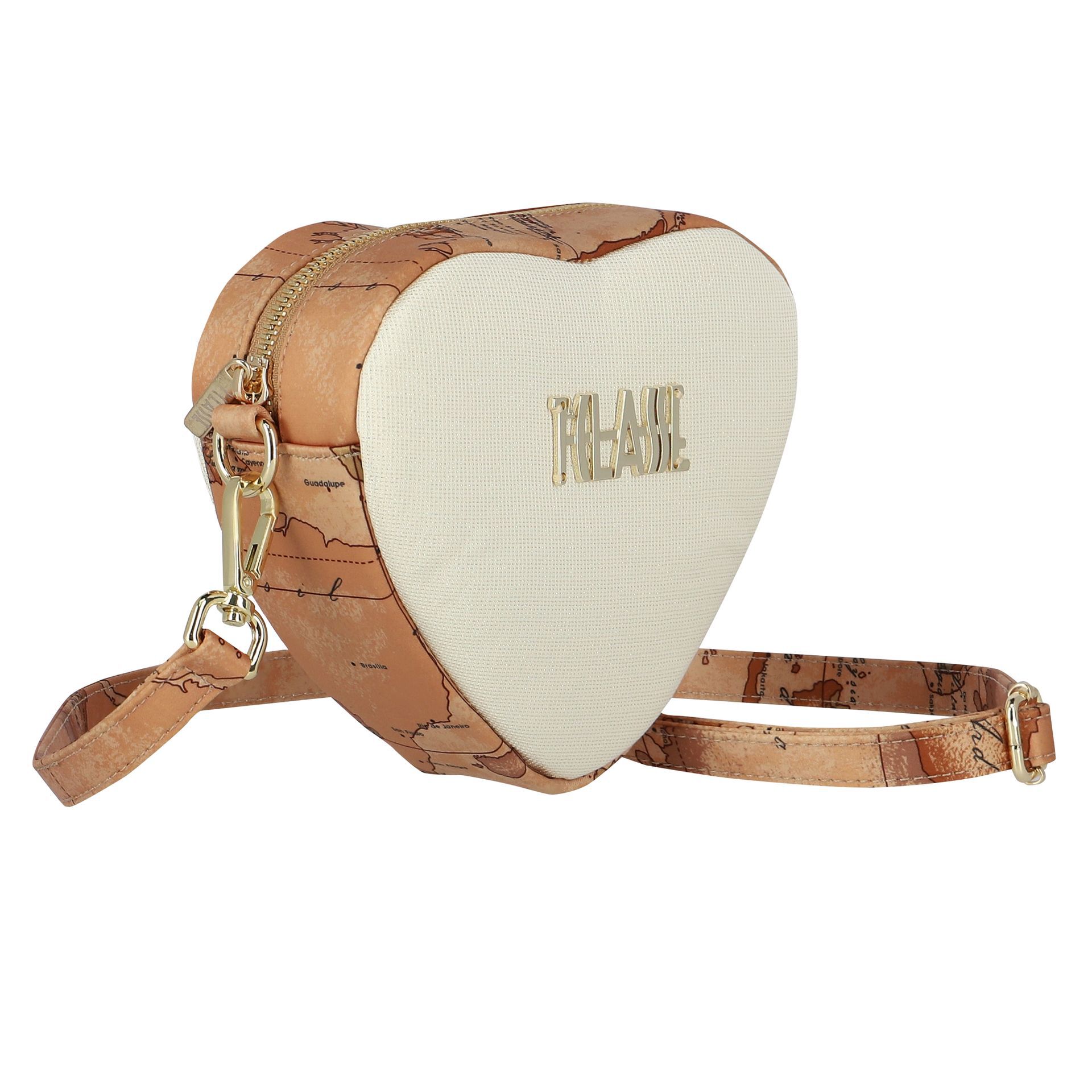 Alviero Martini Girls Gold Beige Logo Heart Bag Junior Couture UAE