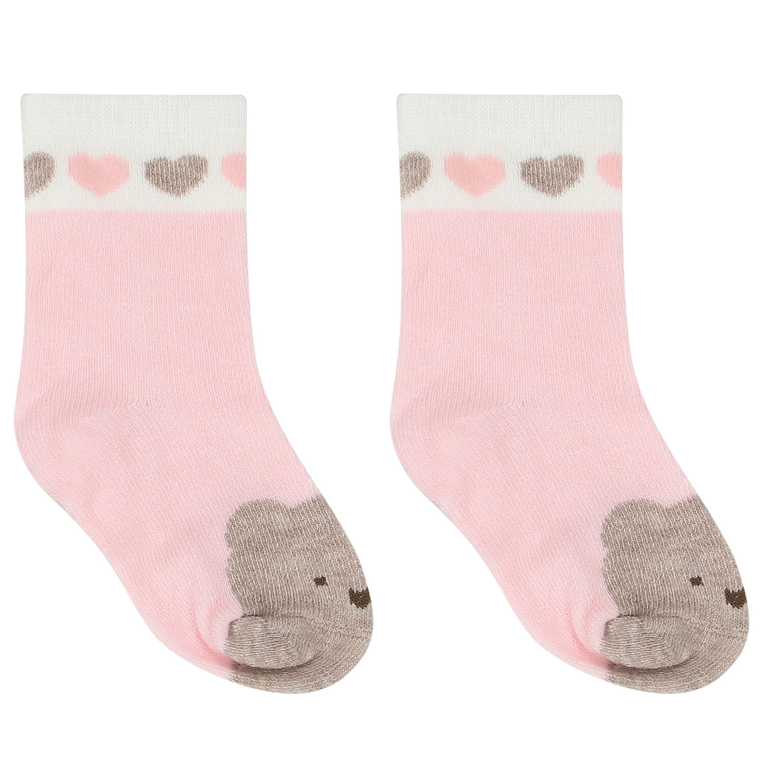 Baby Girls Pink Socks ( 4-Pack ), 1, hi-res