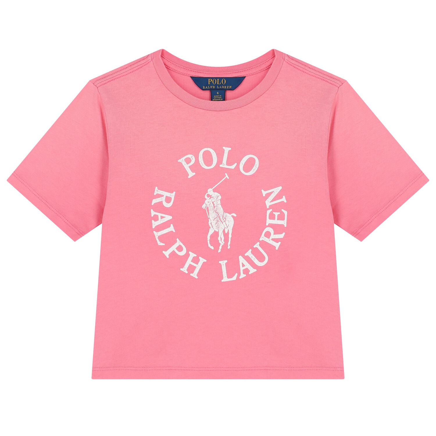 تيشيرت بنات بالشعار باللون الوردى, 1, hi-res