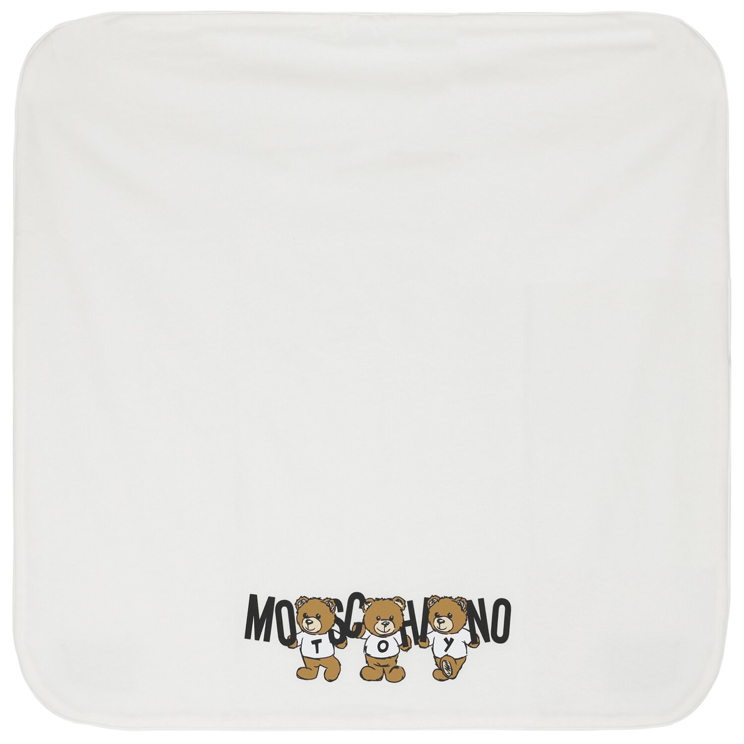 Ivory Teddy Bear Logo Baby Blanket, 1, hi-res