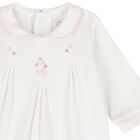 Baby Girls Pink & Ivory Flower Babygrows ( 2-Pack ), 1, hi-res