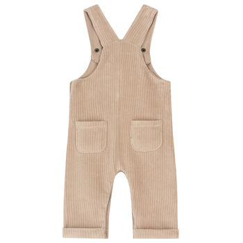 Baby Boys Beige Dungarees