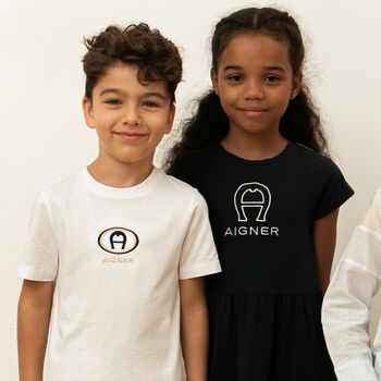Boys White Logo T-Shirt