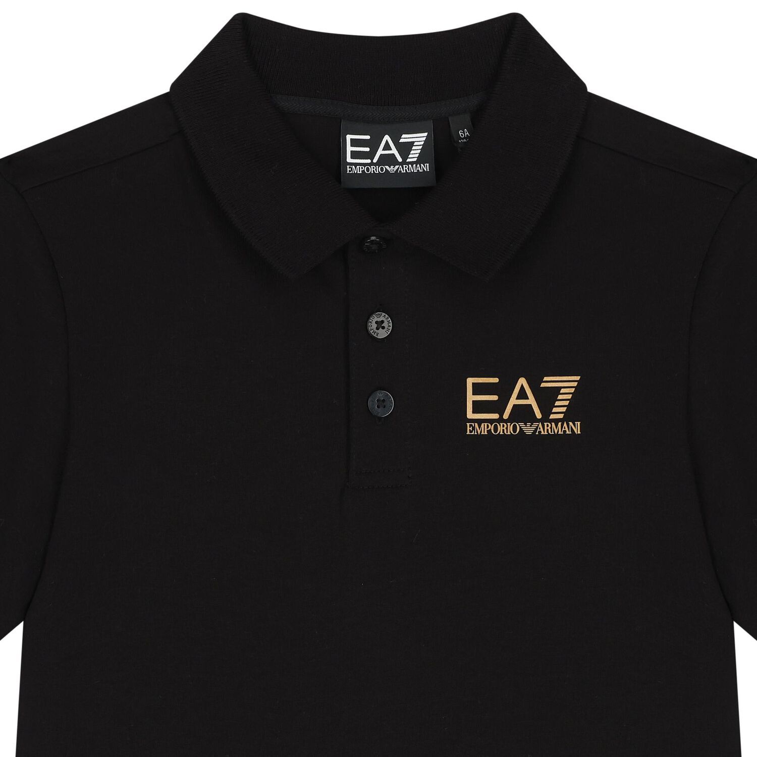 Boys Black Logo Polo Shirt, 1, hi-res image number null
