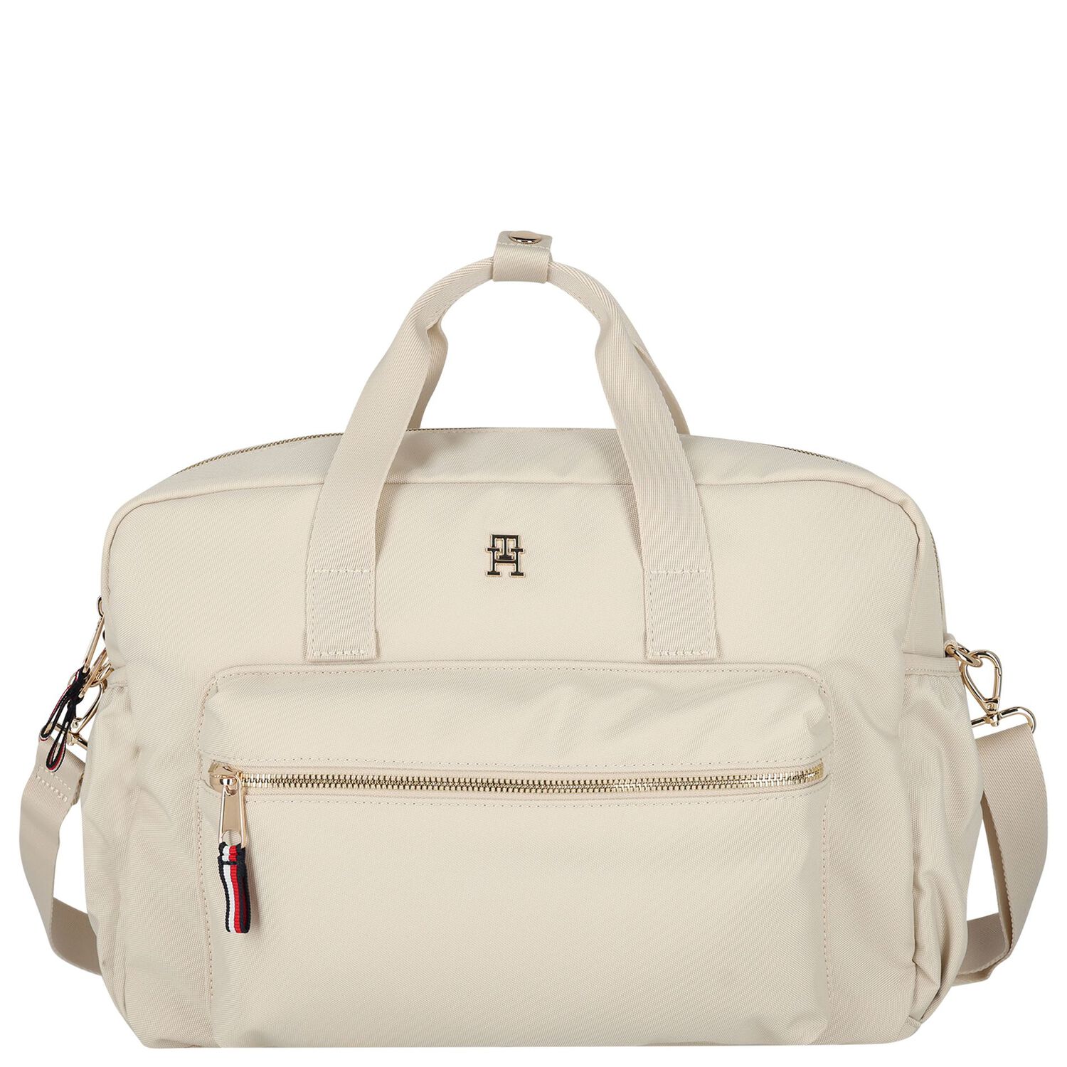 Beige Logo Baby Changing Bag, 5, hi-res