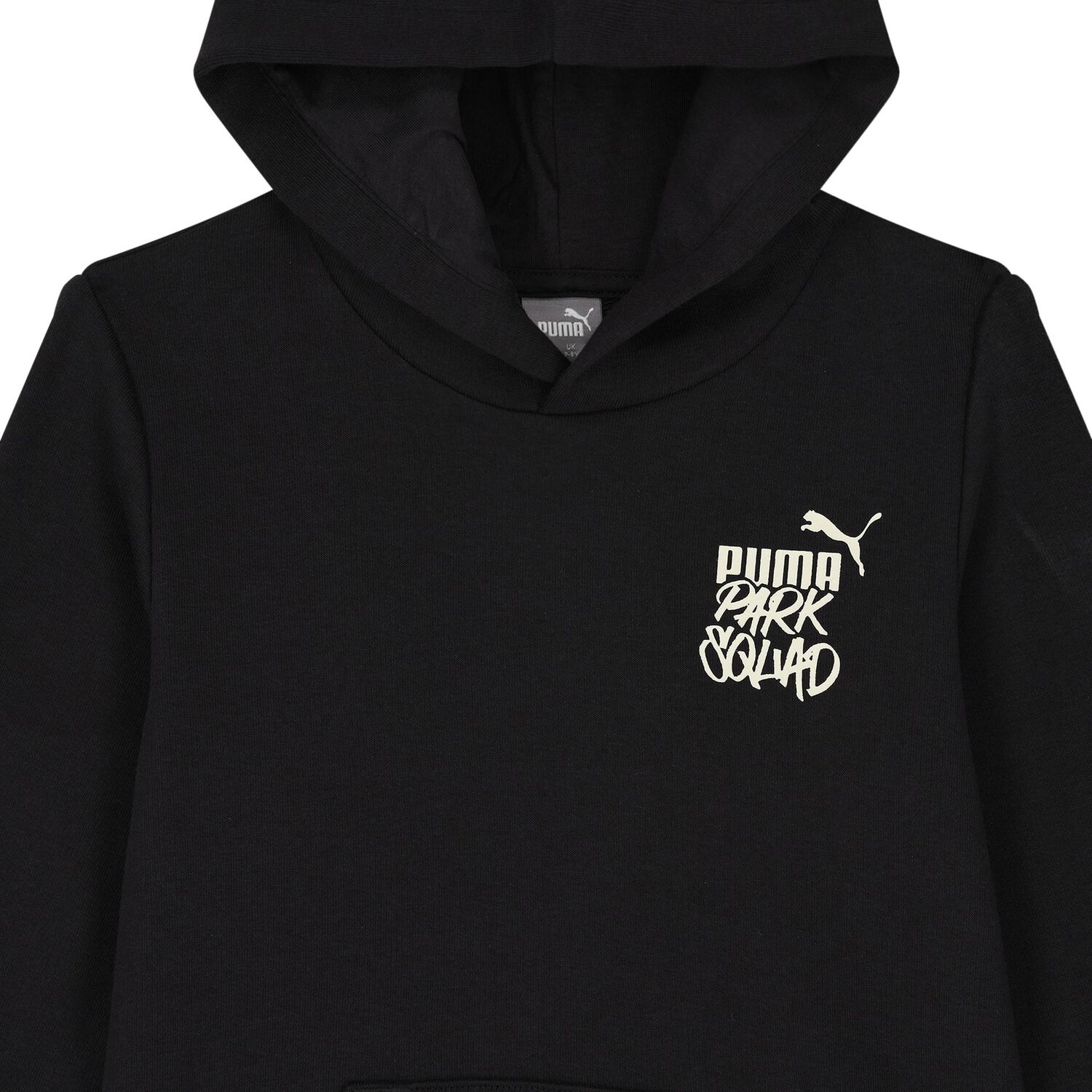 Boys Black Logo Hooded Top, 1, hi-res image number null