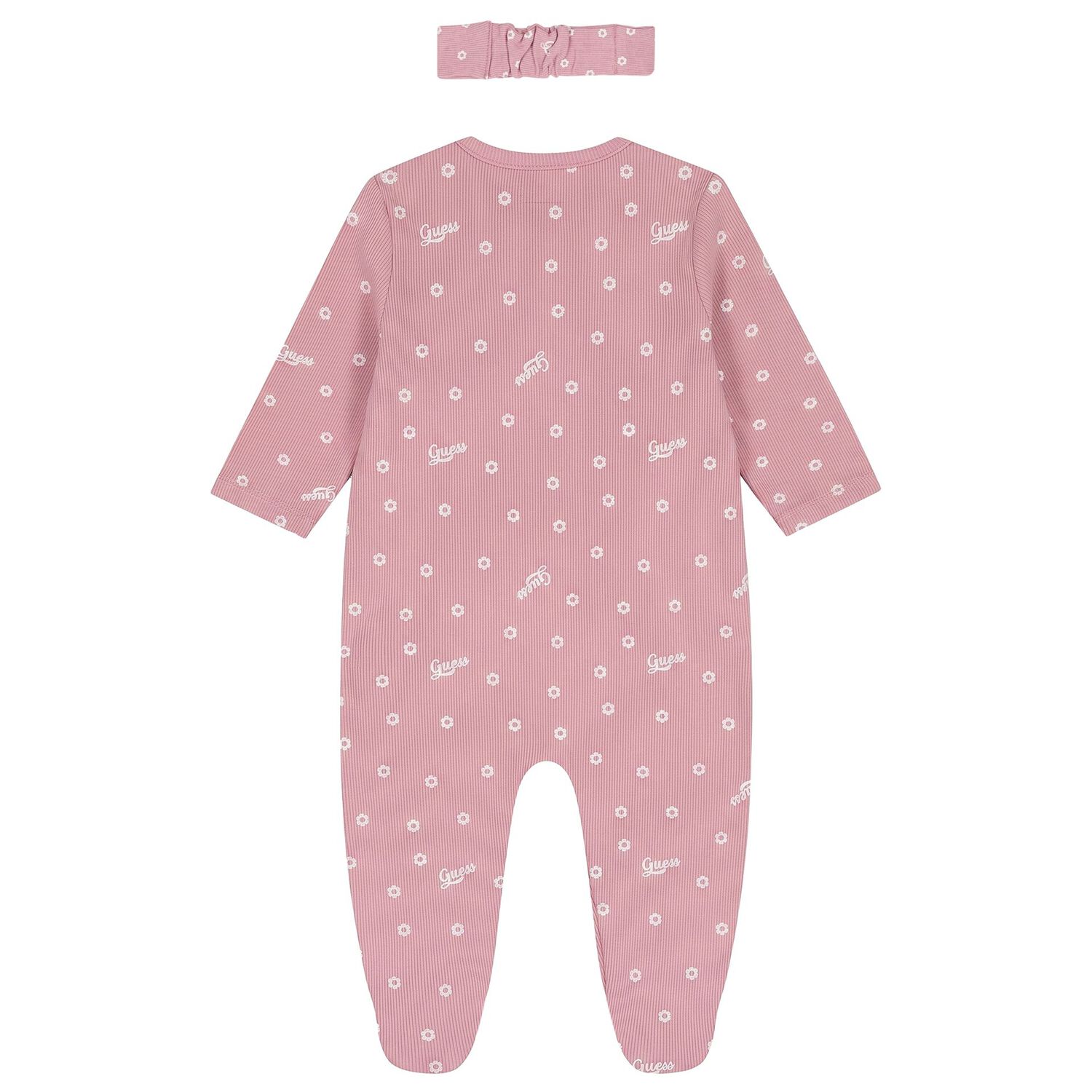 Baby Girls Pink Floral Babygrow Gift Set, 2, hi-res
