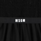 Girls Black Logo Tulle Dress, 2, hi-res