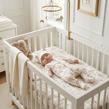 White & Beige Africa Babygrow Gift Set