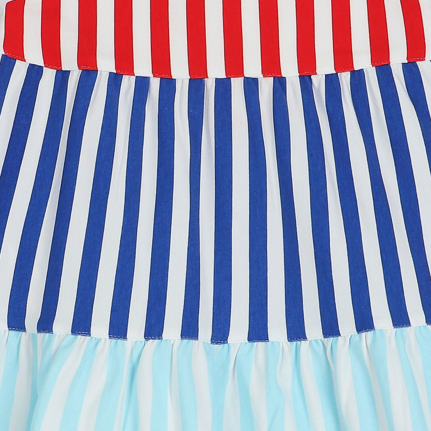 Girls Red, White & Blue Striped Dress, 1, hi-res image number null