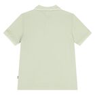 Younger Boys Green Logo Polo Shirt, 5, hi-res