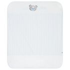 Baby Boys White & Blue Teddy Bear Blanket, 3, hi-res