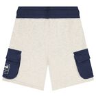 Boys Grey Logo Shorts, 1, hi-res