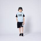 Boys Black Logo Shorts, 1, hi-res