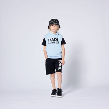 Boys Black Logo Shorts