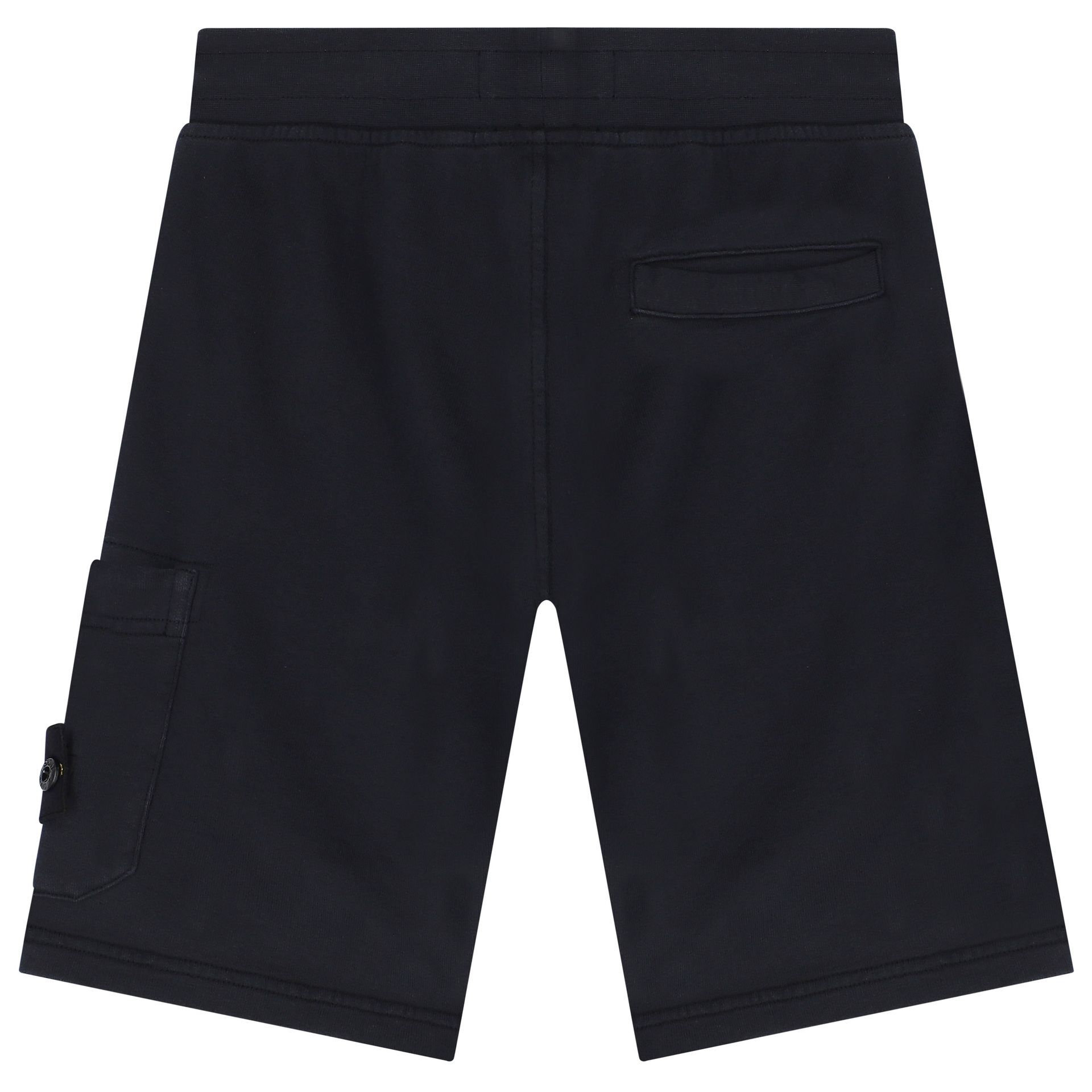 Stone Island Boys Navy Blue Logo Shorts Junior Couture UAE