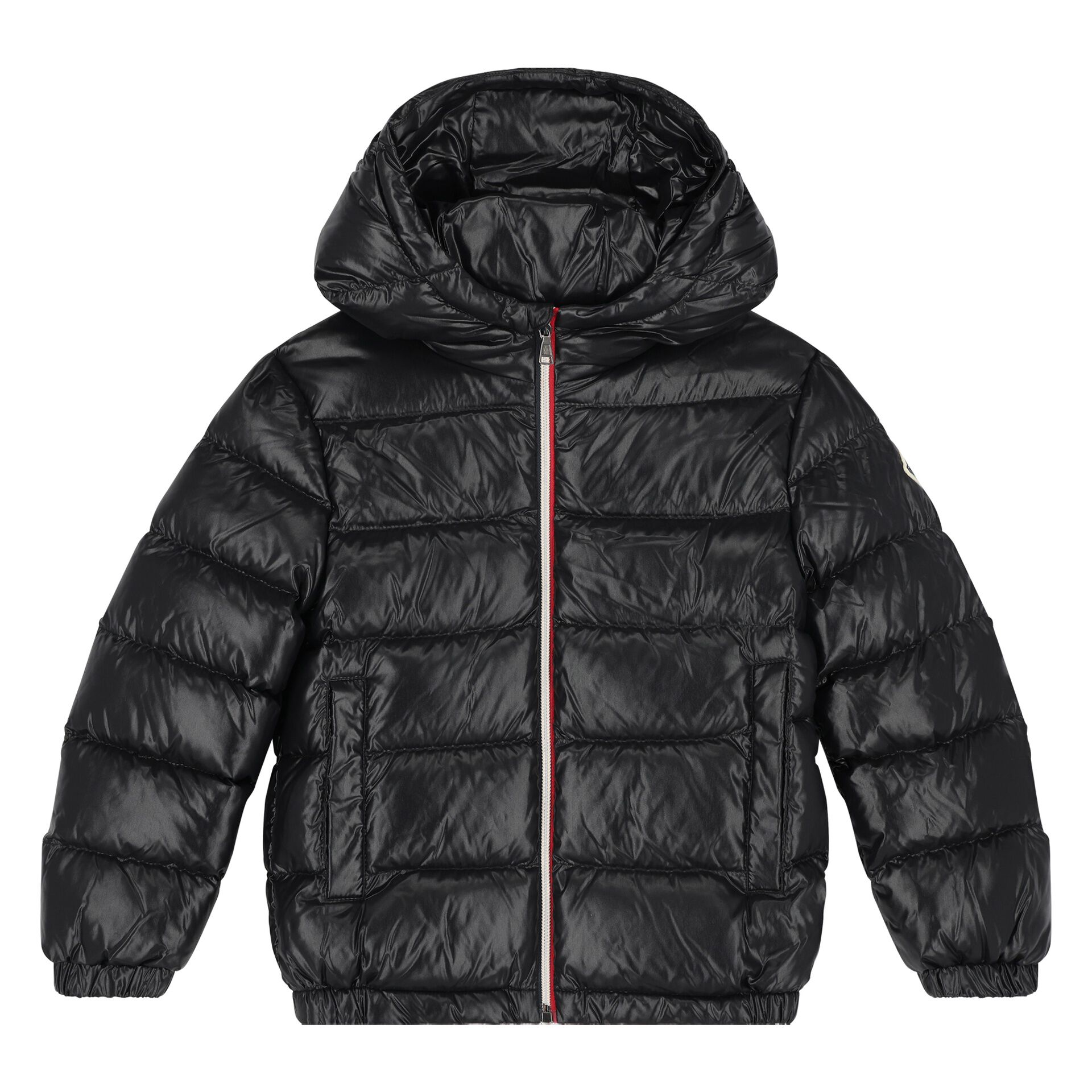 Moncler Enfant Boys Black Aubert Down Puffer Jacket Junior Couture UAE