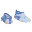 Baby Boys Blue Booties, 1, hi-res