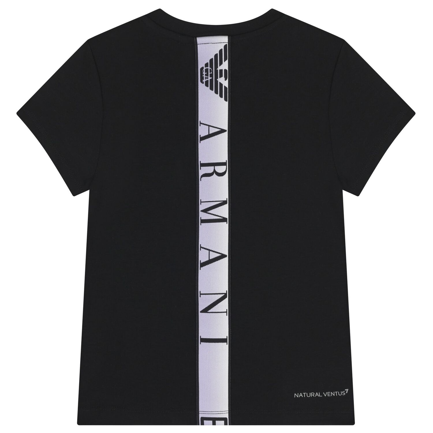 Girls Black Logo T-Shirt, 1, hi-res