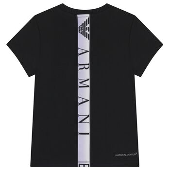 Girls Black Logo T-Shirt