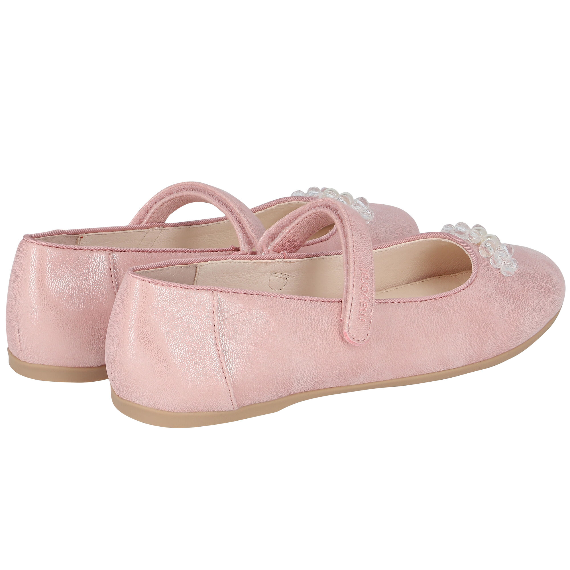 Baby pink ballerina shoes sales