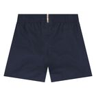 Younger Boys Navy Blue Logo Swim Shorts, 3, hi-res