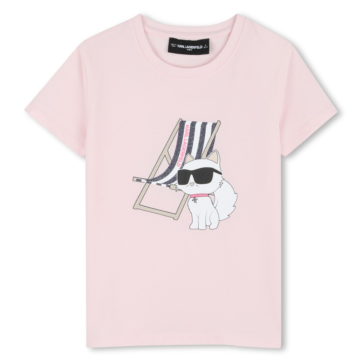 Girls Pink Choupette T-Shirt, 2, hi-res