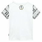 Boys White Logo T-Shirt, 1, hi-res