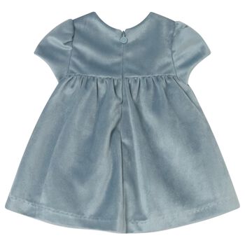 Baby Girls Blue Smocked Dress