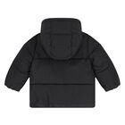 جاكت منفوخ بالشعار للاولاد باللون الاسود , 1, hi-res