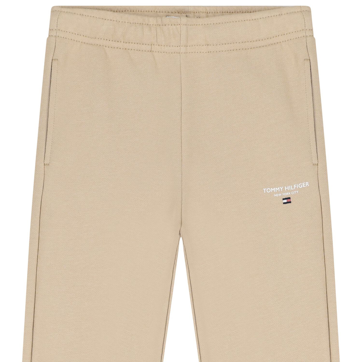 Boys Beige Logo Joggers, 1, hi-res