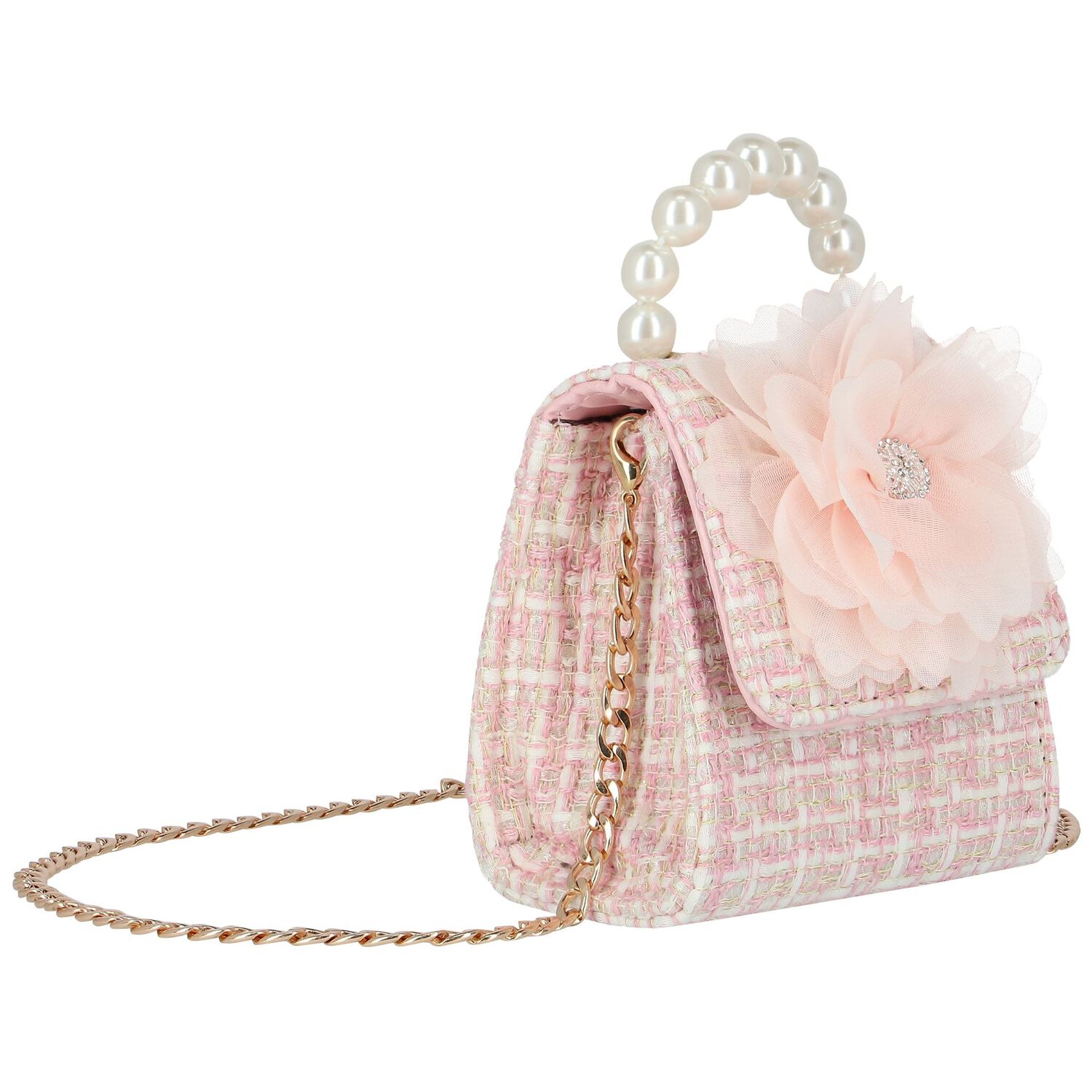 Girls Pink Handbag, 1, hi-res