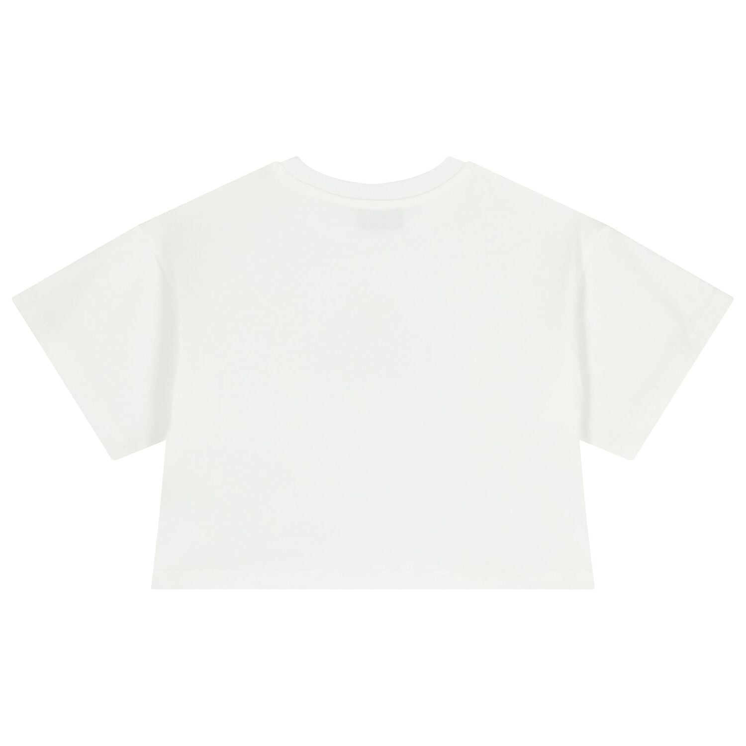 Girls White Teddy Bear Logo T-Shirt, 1, hi-res